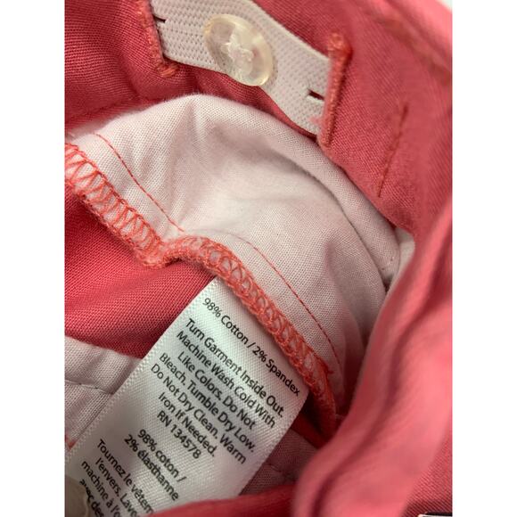 Breaker Pant Vineyard Vines Jetty Red Khaki Stretch Size 16 NWT - Picture 5 of 7